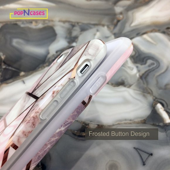 Rose Gold Foil Marble iPhone case - ALL MODELS - Picture 10 of 10